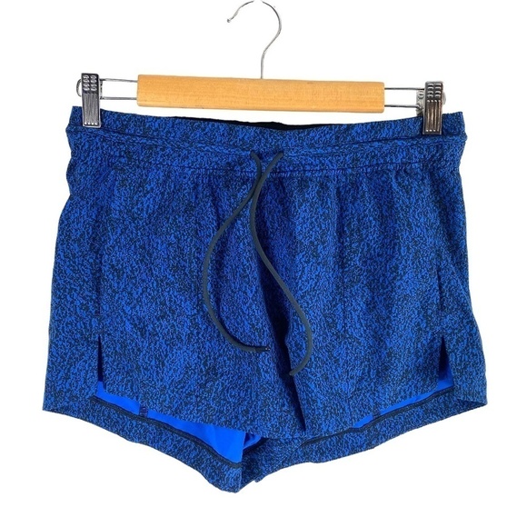 Lululemon Breakaway Short Circuit Cerulean Blue Black / Black SZ 4 - Picture 1 of 5